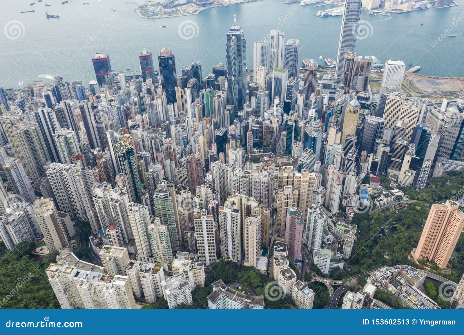 High-rise Buildings in Hong Kong Stock Image - Image of populated