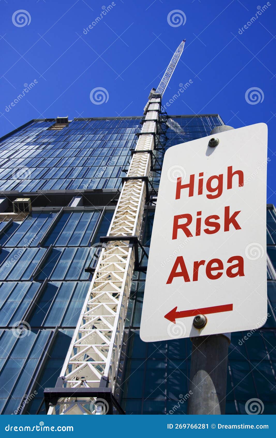 High Risk Building Site stock image. Image of building - 269766281