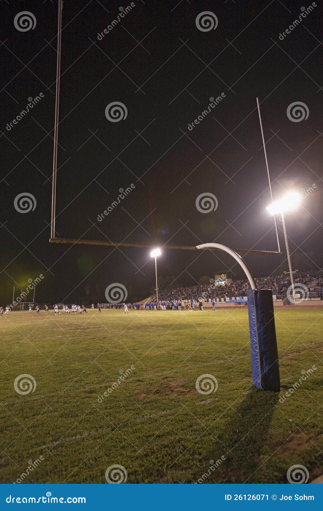 High school football goal editorial photo. Image of ojai 26126071