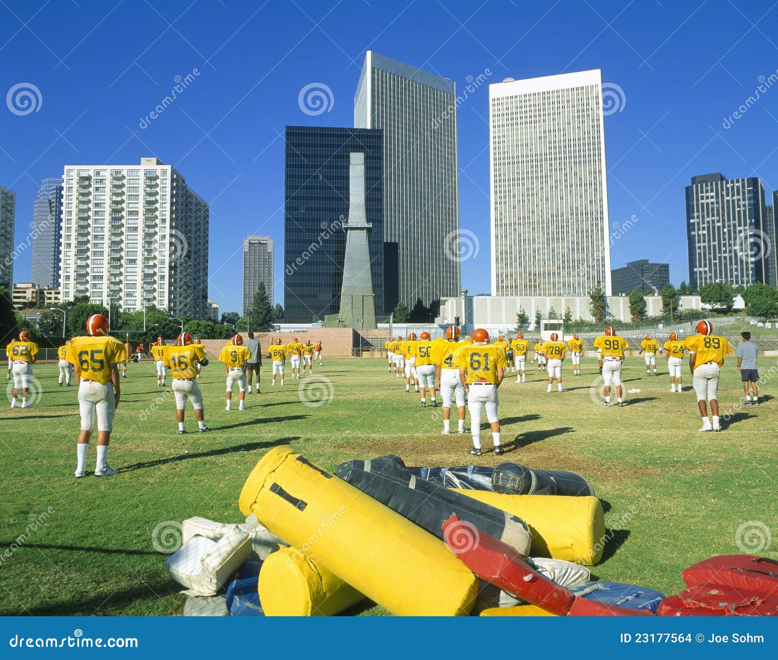 High School Football Practice Editorial Stock Image Image of panorama