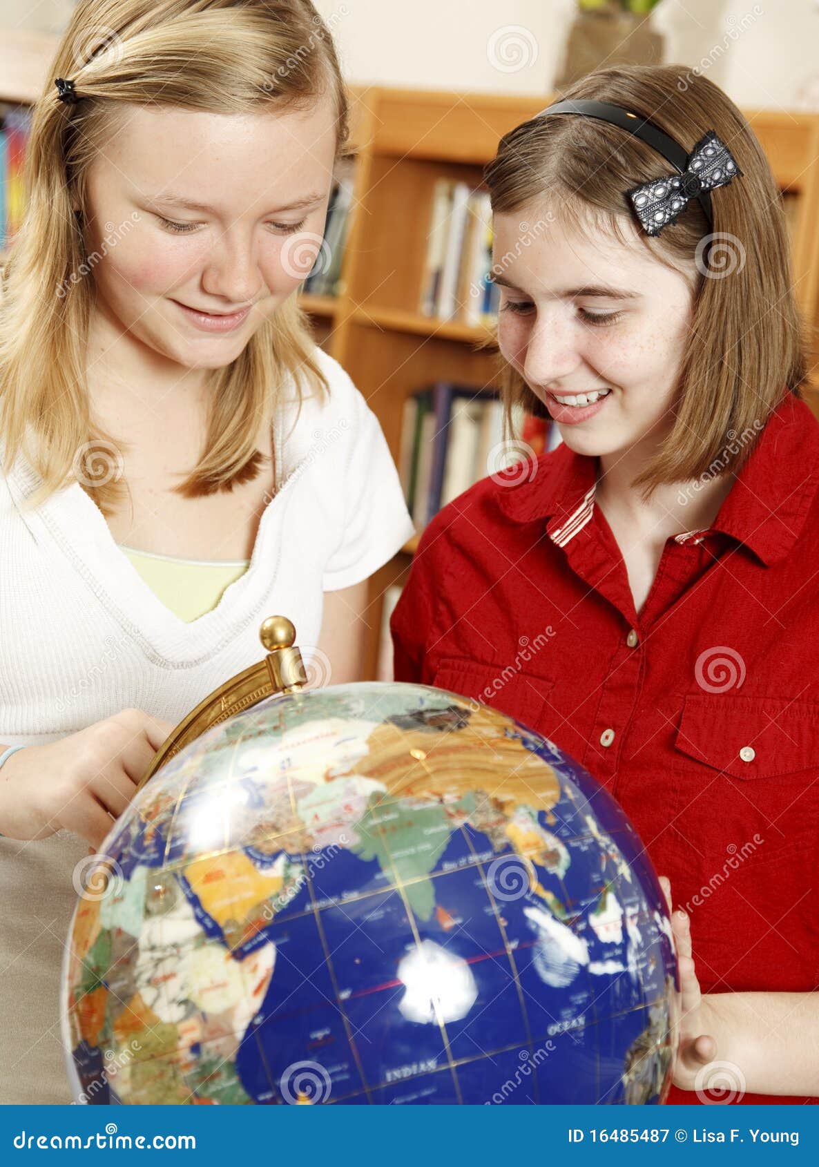 High School Geography stock image. Image of friends, female 16485487