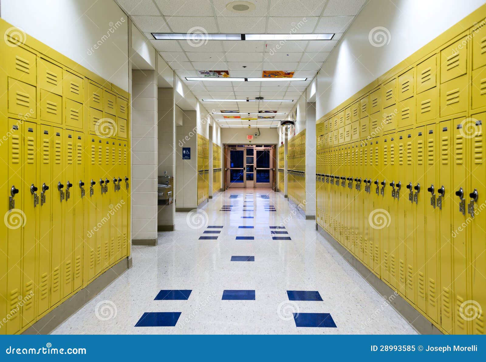 high school hallway