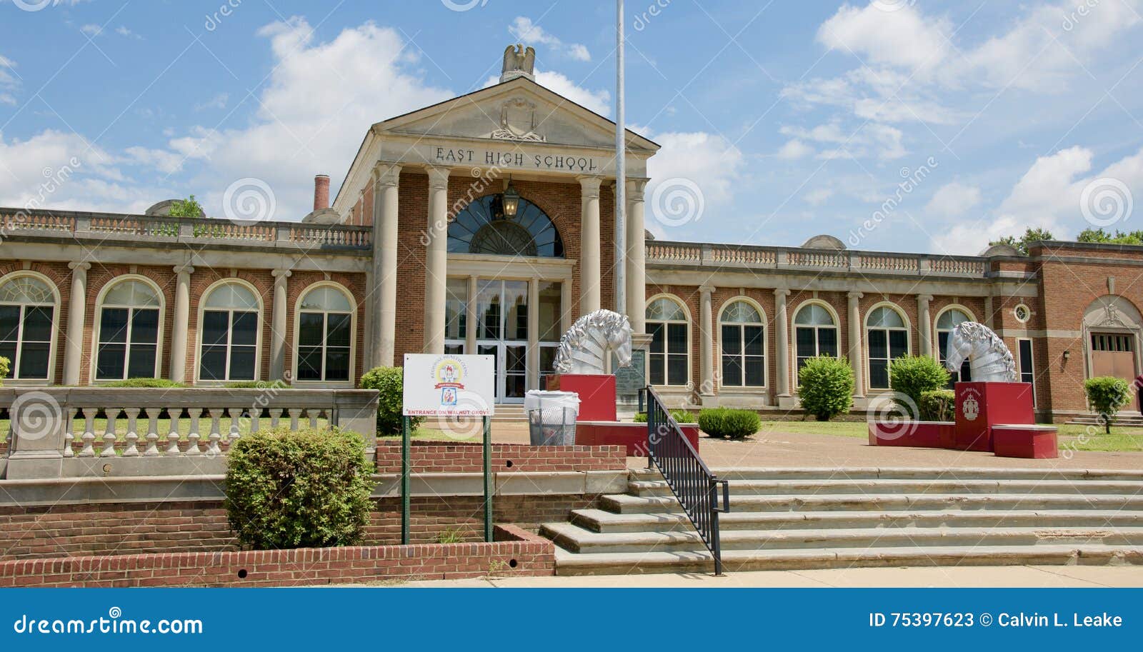 High School Orientale Memphis, Tennessee Fotografia Stock Editoriale