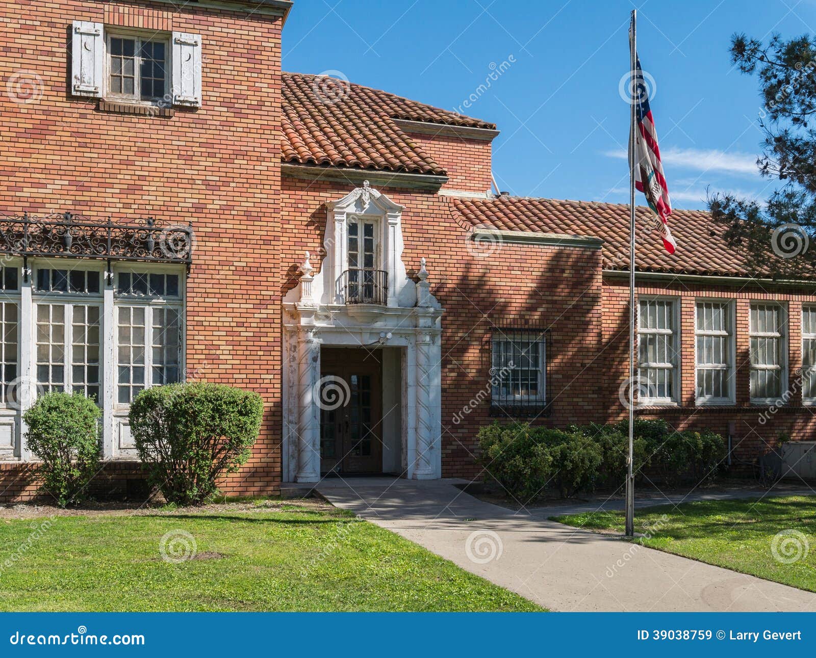 High School Secundaria De La Unión Vieja Imagen de archivo Imagen de