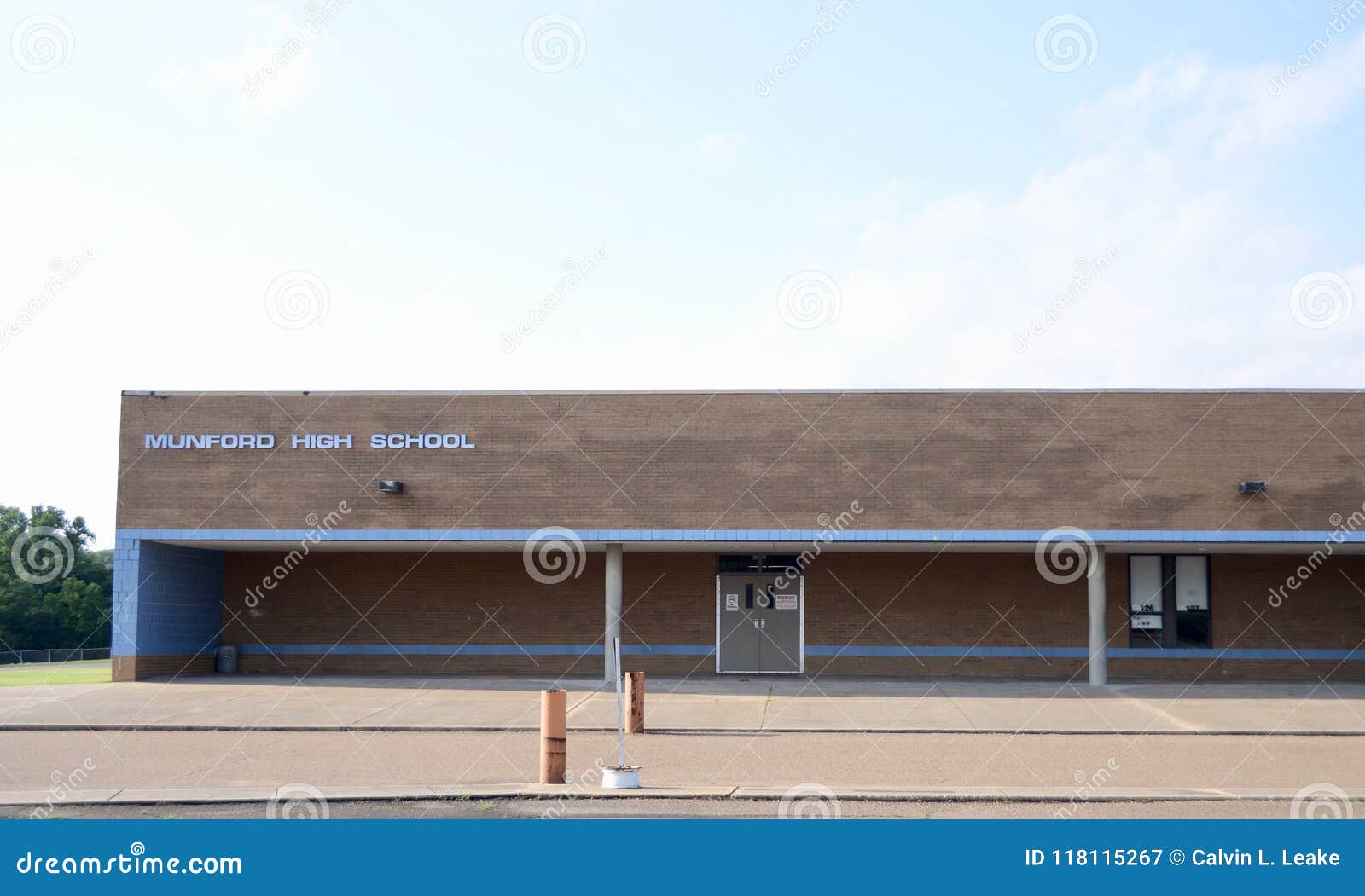 High School Secundaria De Munford, Munford TN Fotografía editorial Imagen de alto, futuro