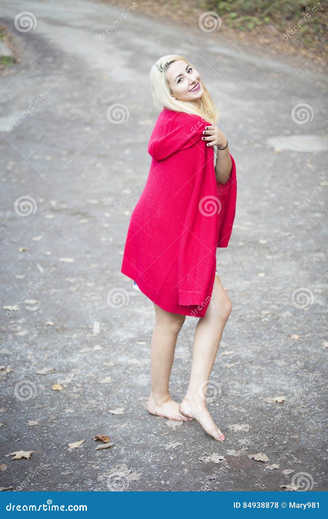 Candid girl at school