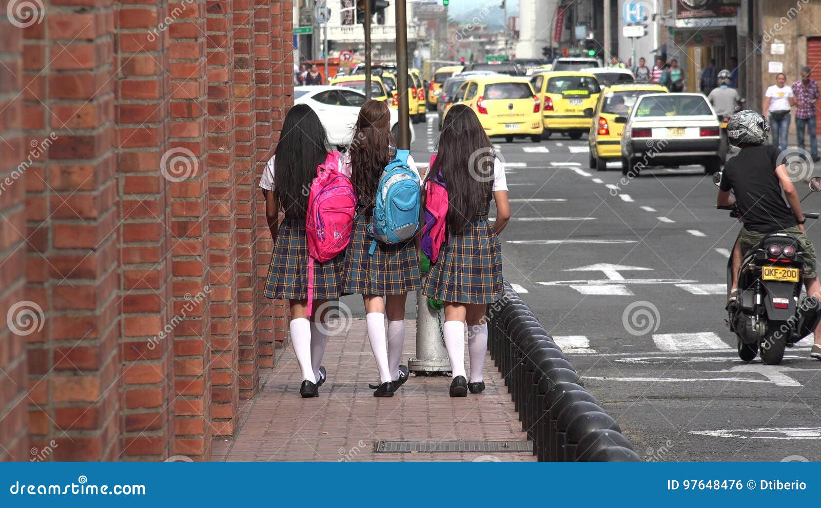High School Students with Backpacks Editorial Photo Image of sack, varsity 97648476