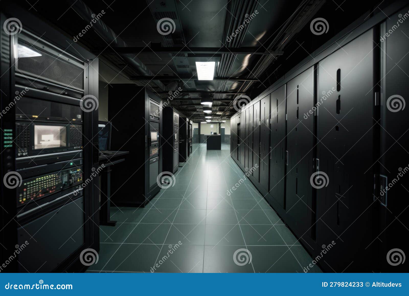 Highsecurity Data Center with Stateoftheart Surveillance System and