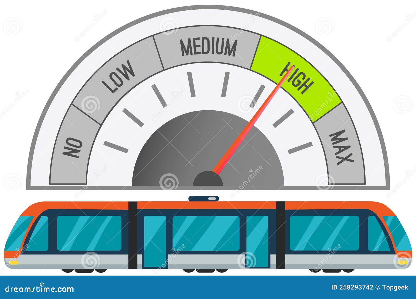High Speed Train of Subway Leaving Metro Station Public Transport Speed