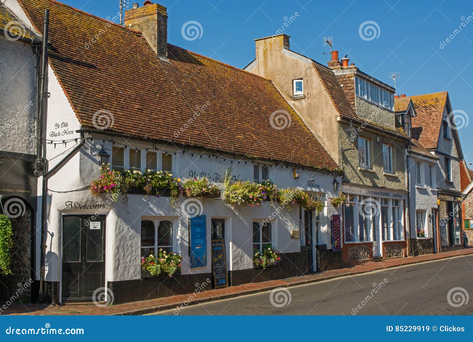 High Street At Rottingdean Sussex England Editorial Stock Image