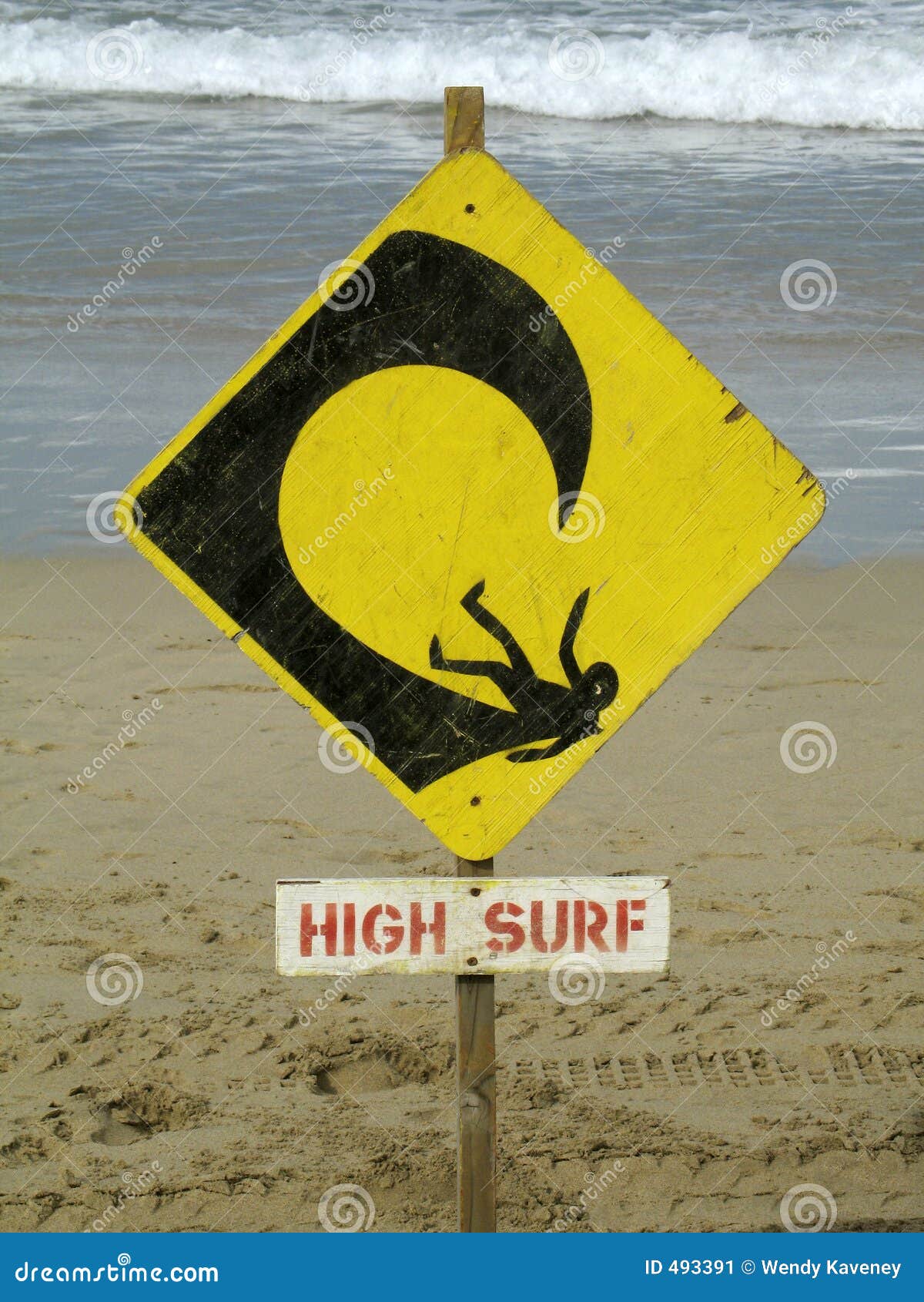 High Surf Stock Image Image 493391
