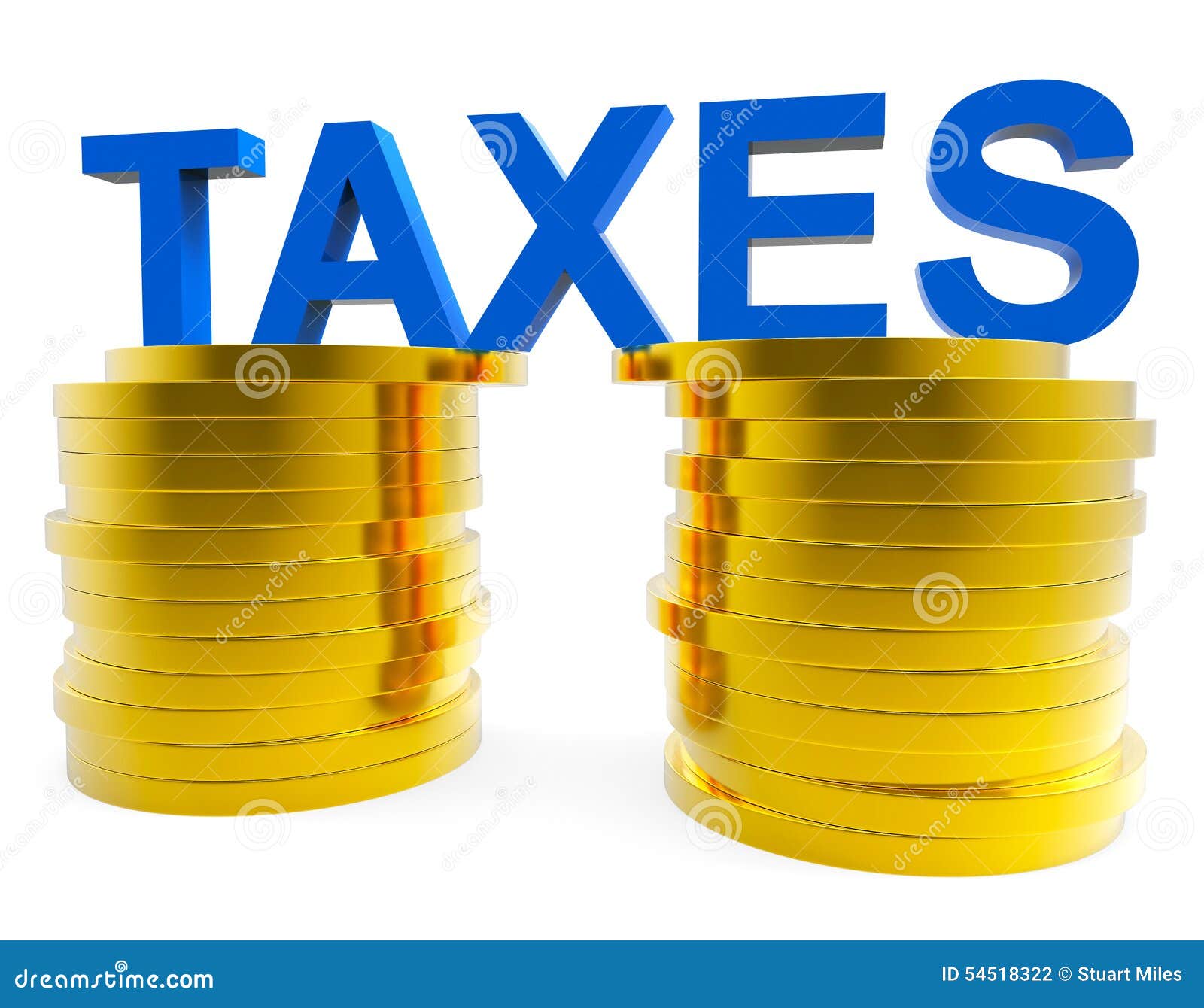 High Taxes Means Duties Duty and Taxpayer Stock Illustration - Illustration  of taxation, taxpayer: 54518322