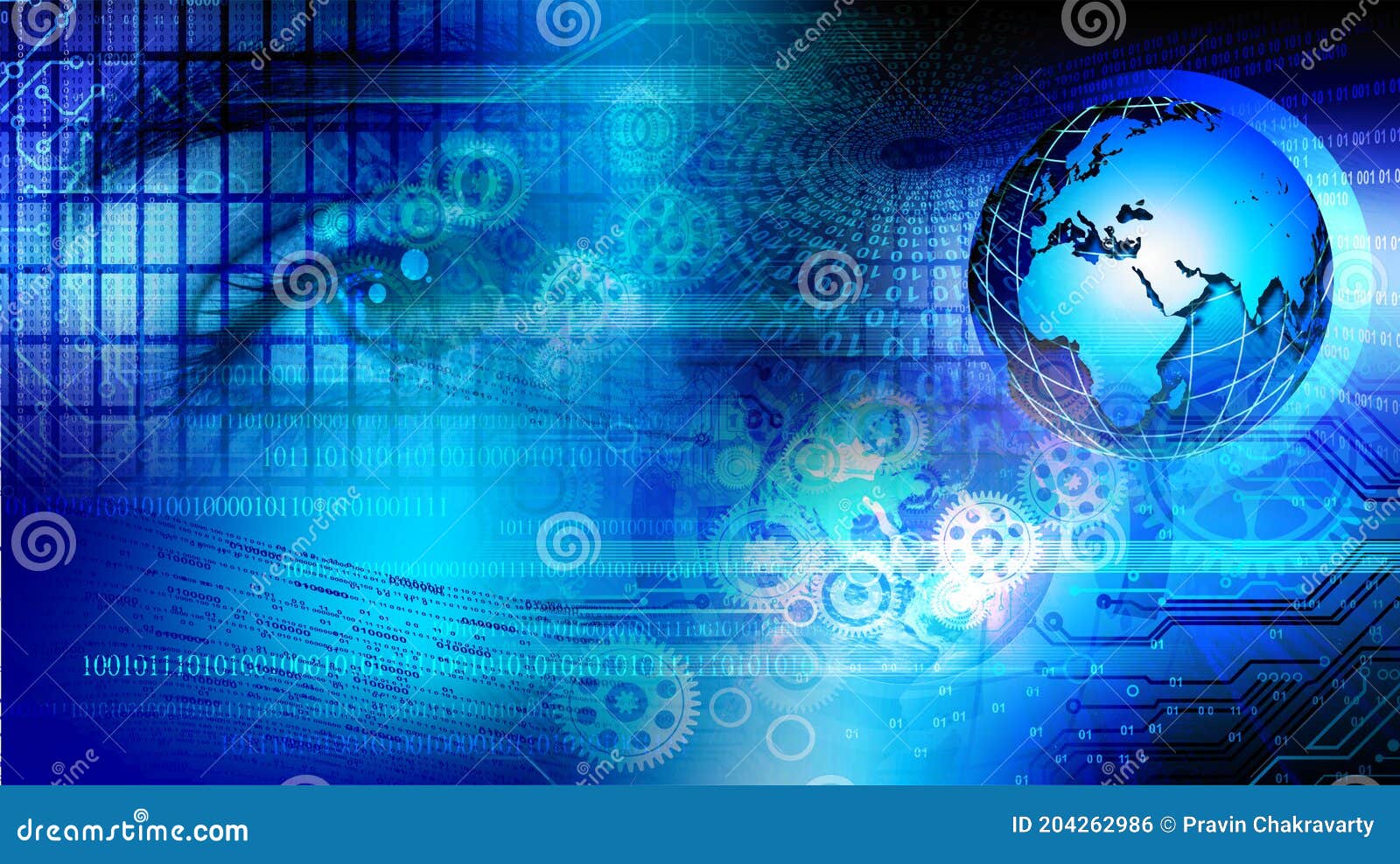 High-tech Computer Security Technology  Digital Technology  Concept. Abstract Vector Illustration Stock Illustration - Illustration of  connect, energy: 204262986