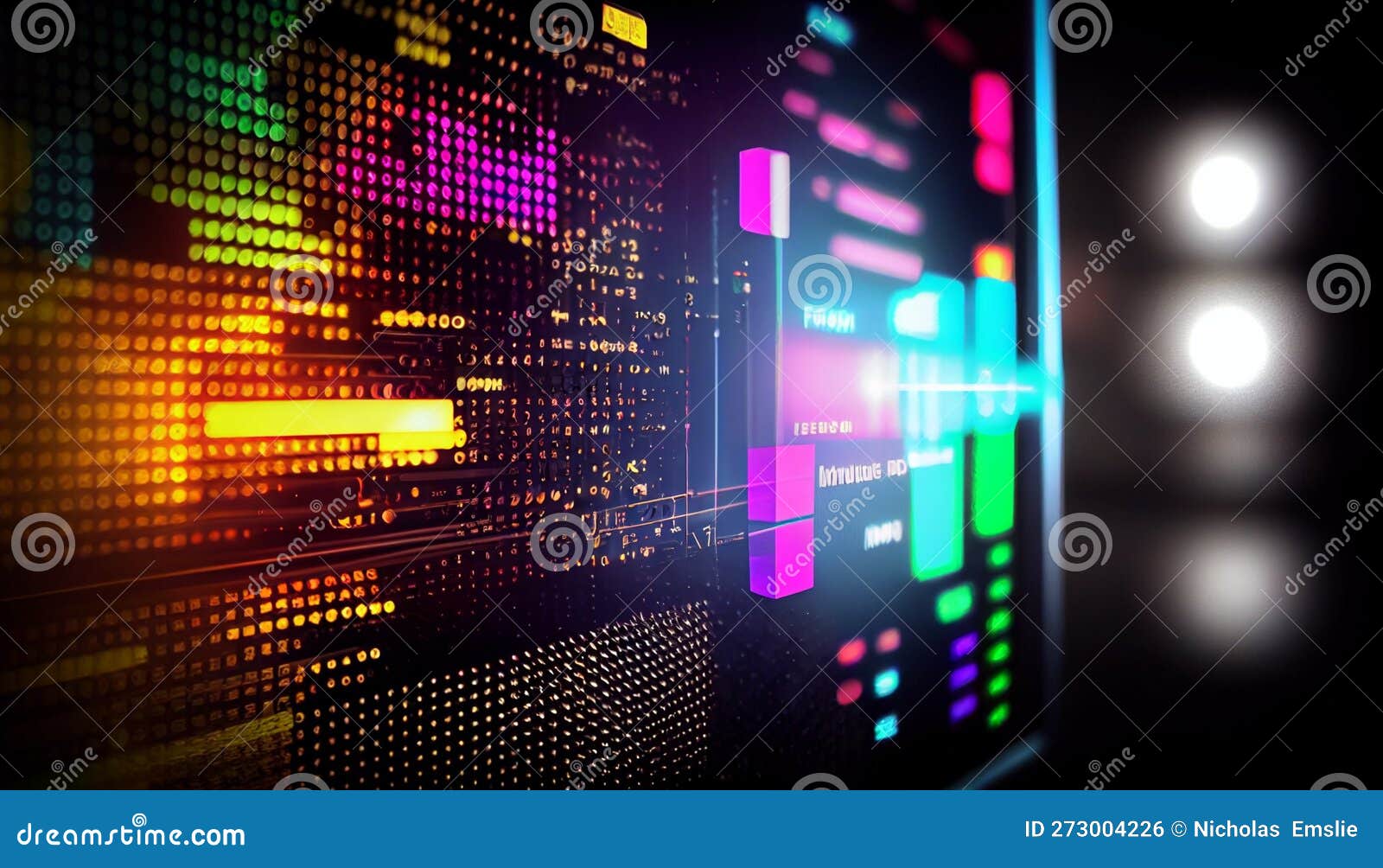 High Tech Digital Background Wallpaper Stock Illustration