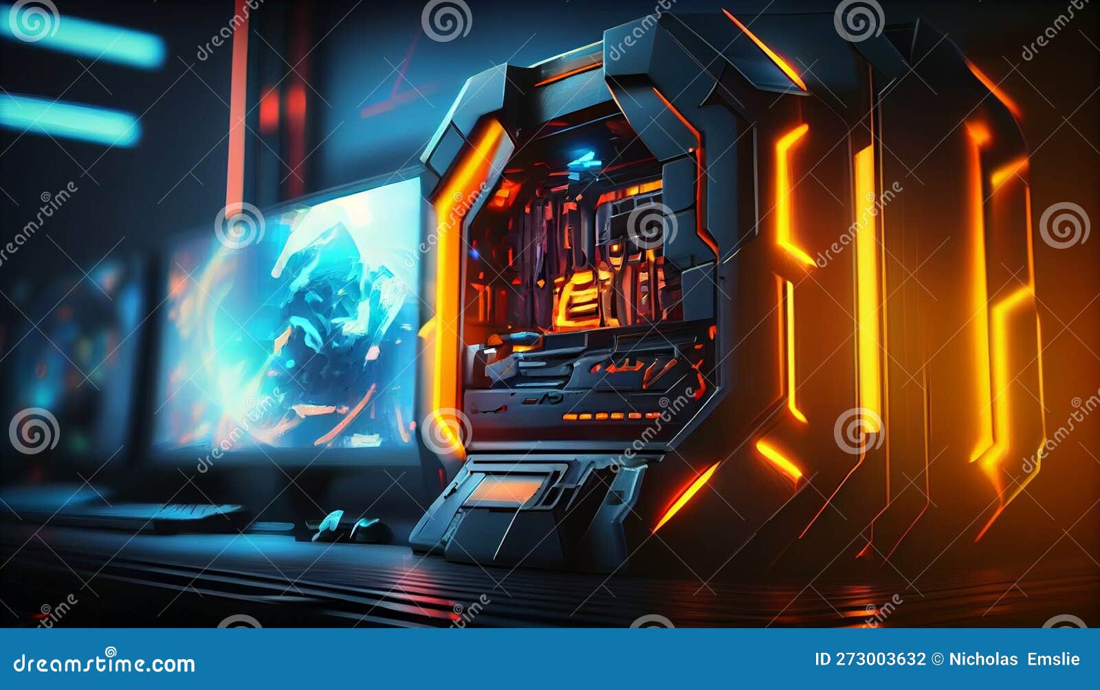 High Tech Digital Background Wallpaper Stock Illustration