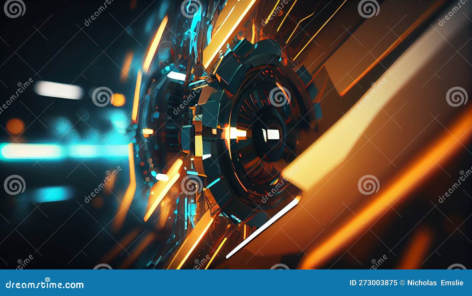 High Tech Digital Background Wallpaper Stock Illustration