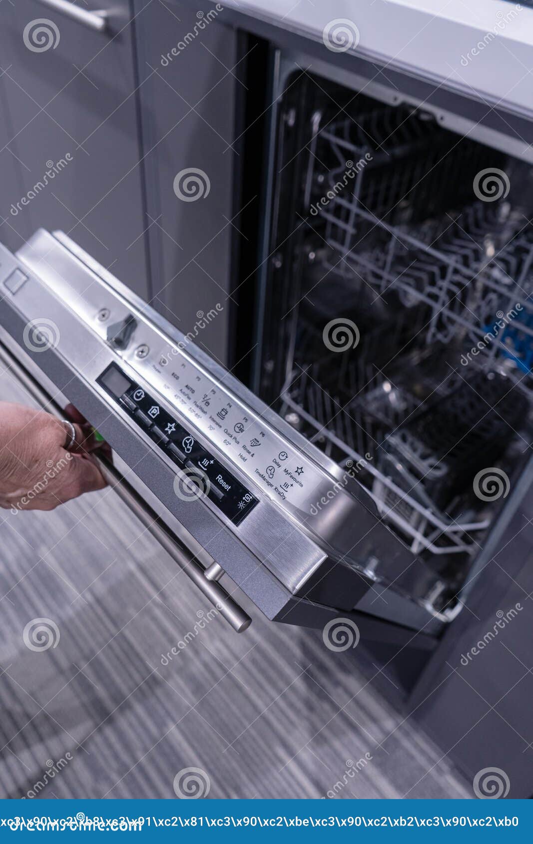 High tech dishwasher stock photo. Image of crockery 220159950