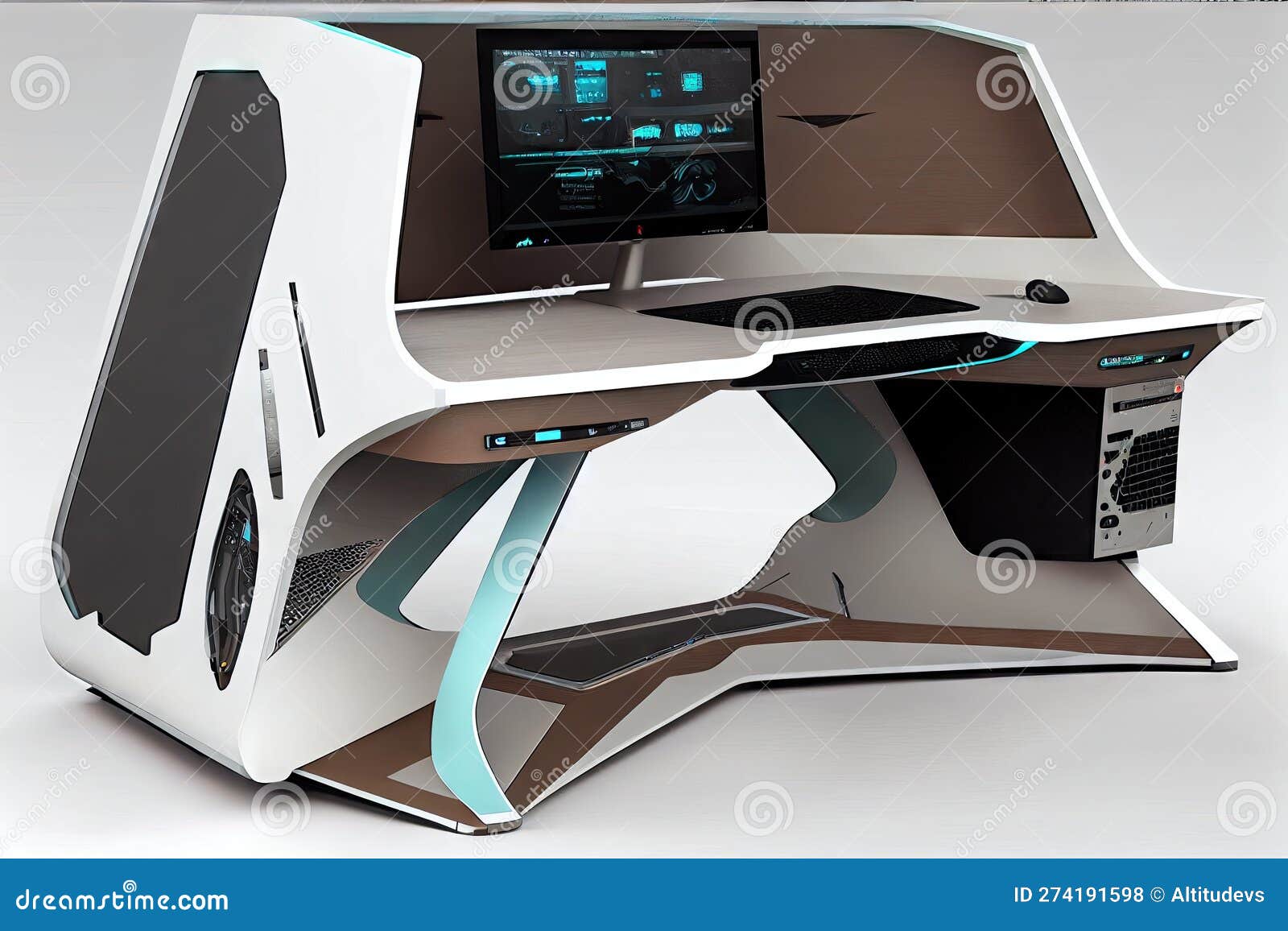 Futuristic gaming desk deals