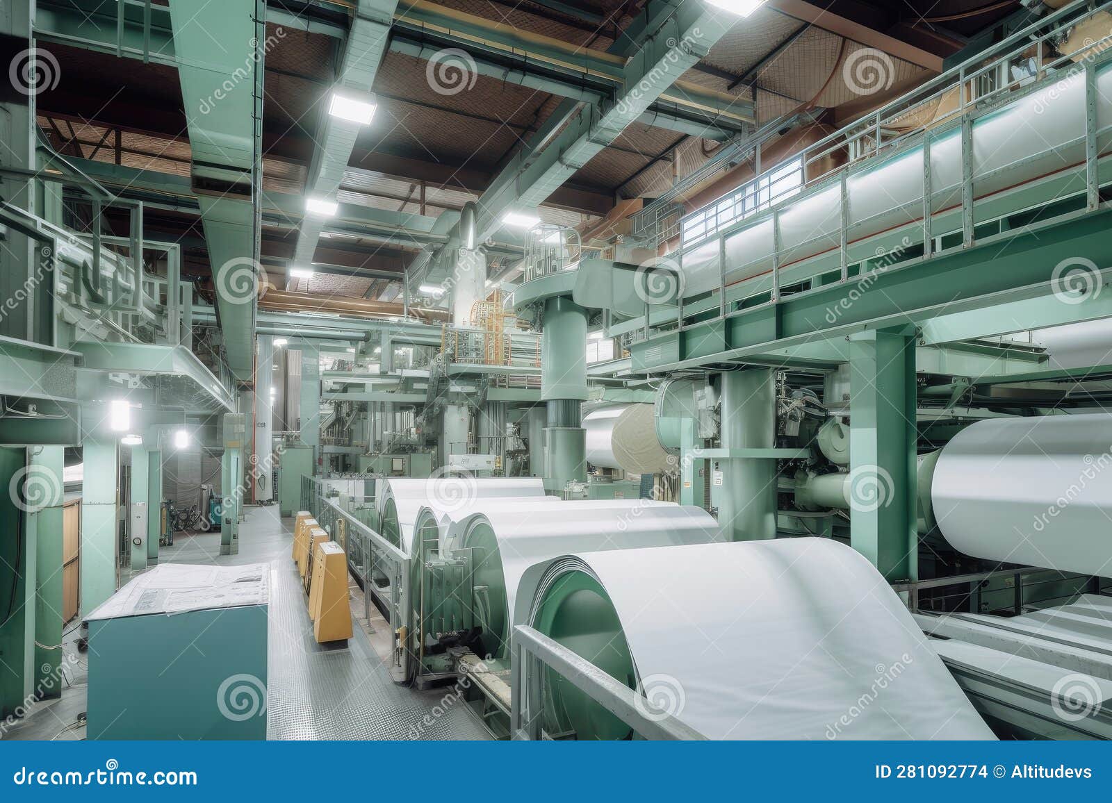 Hightech Pulp and Paper Production Facility, with Stateoftheart