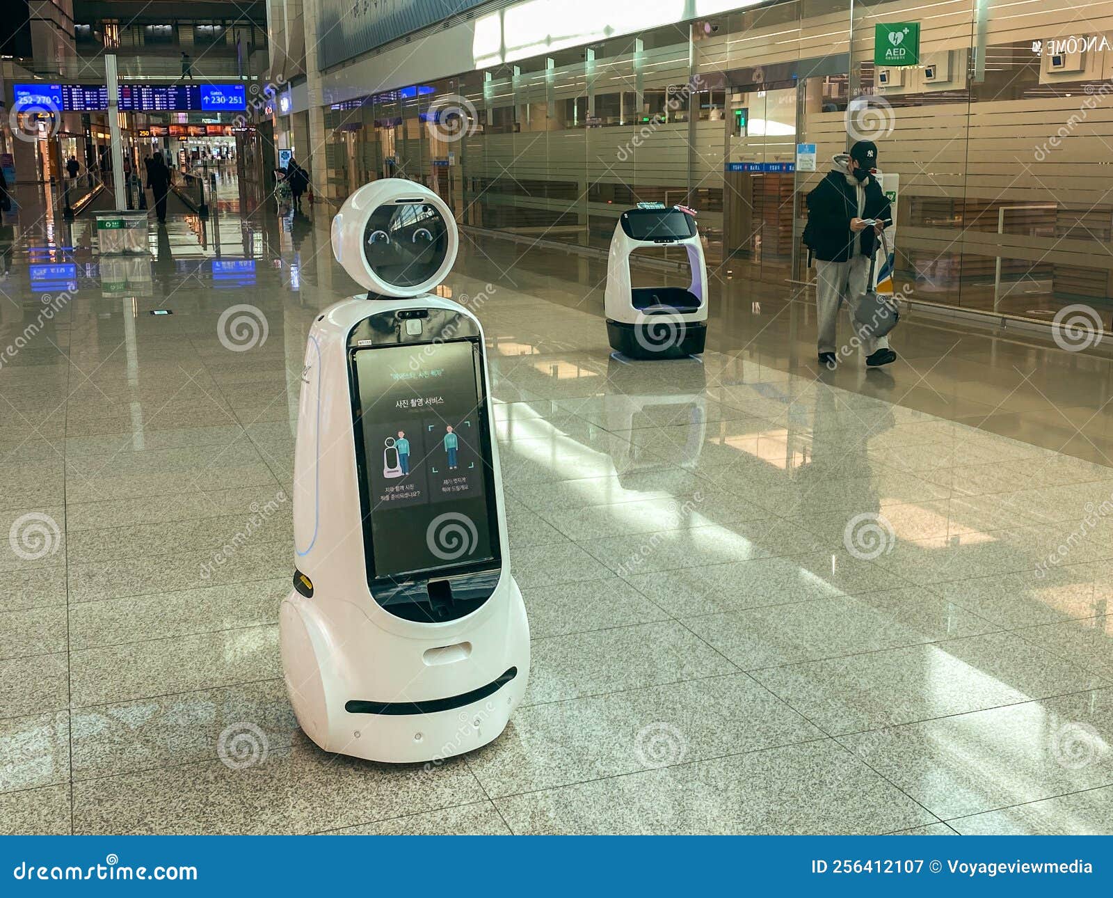 Information Robot At The SeoulIncheon International Airport, The