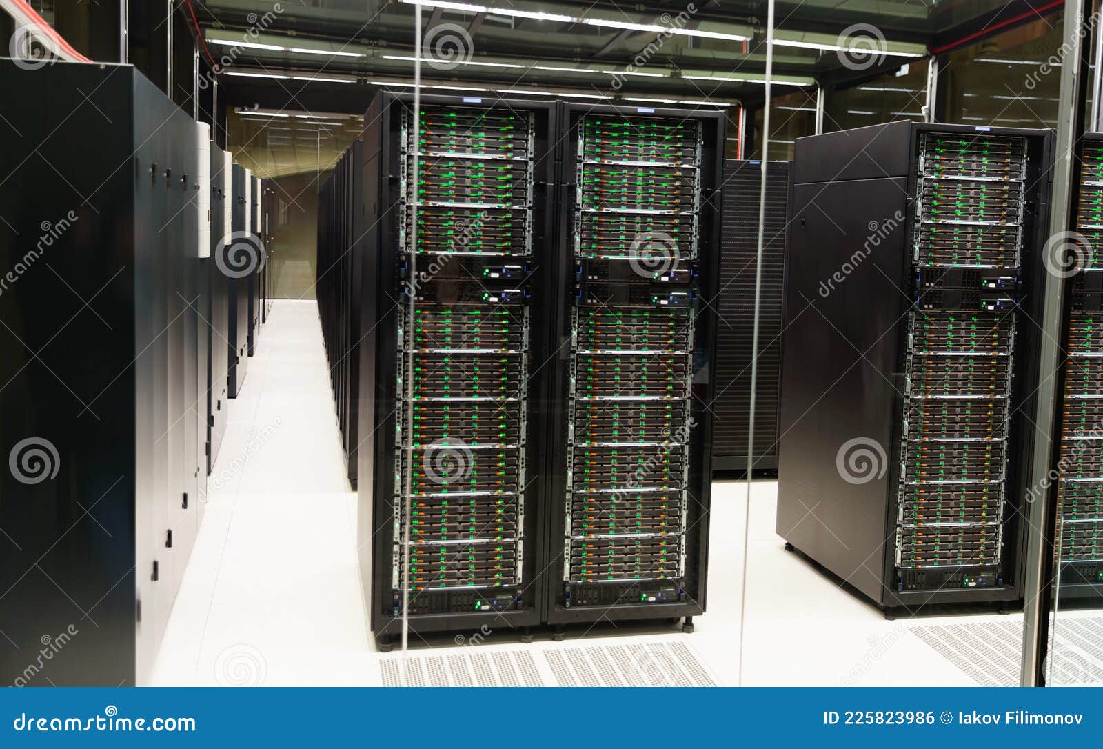 Equipment of Center Stock Photo Image of servers