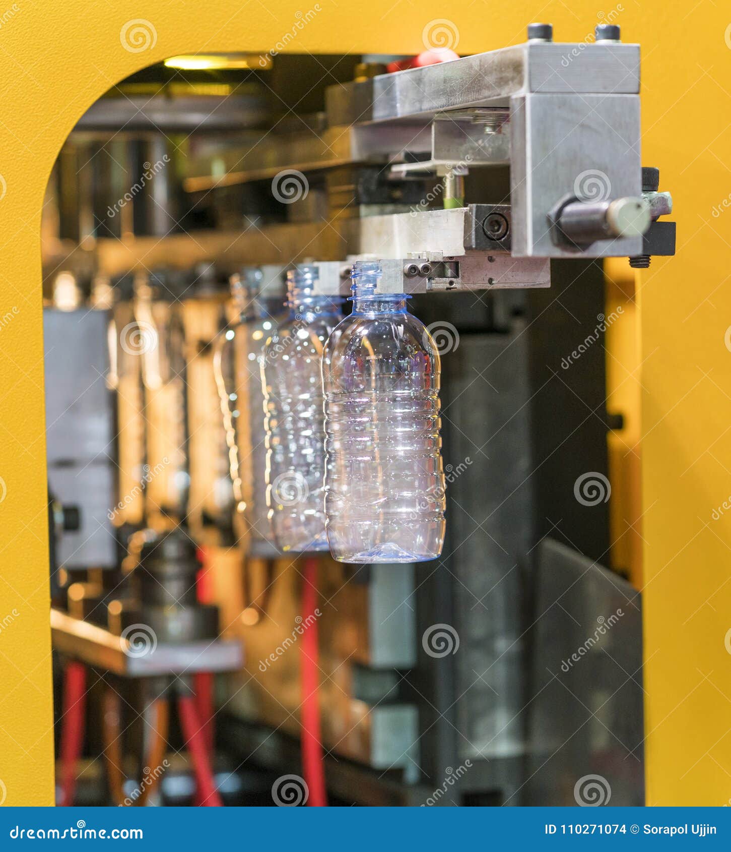 High Technology Plastic Cup Manufacturing Industrial Stock Photo