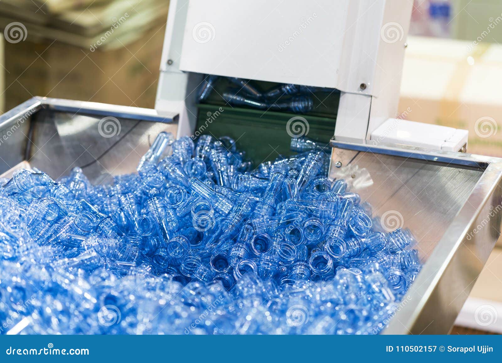 High Technology Plastic Cup Manufacturing Industrial Stock Image