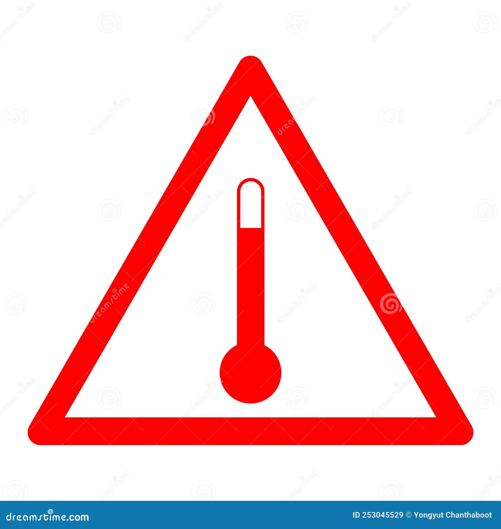 High Temperature Symbol Sign, Vector Illustration, Isolate on White