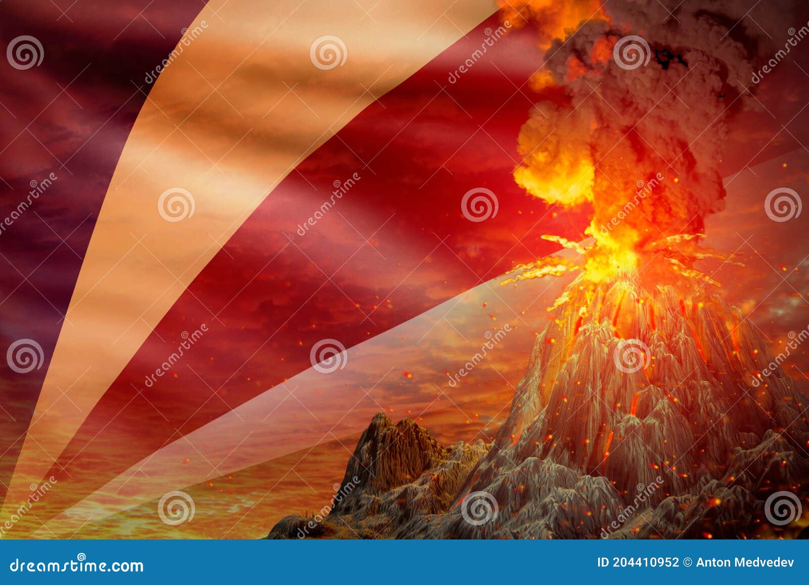 Aggregate 80 anime volcano eruption best  induhocakina