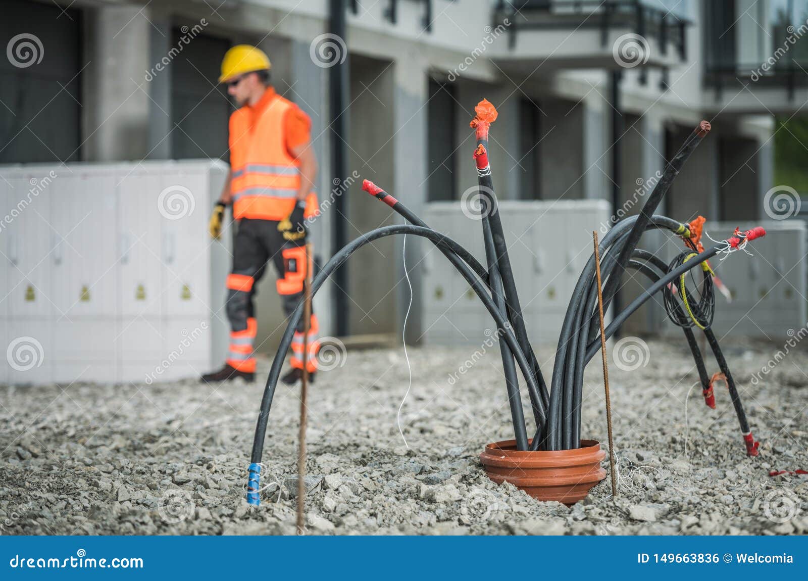 high voltage cables installation