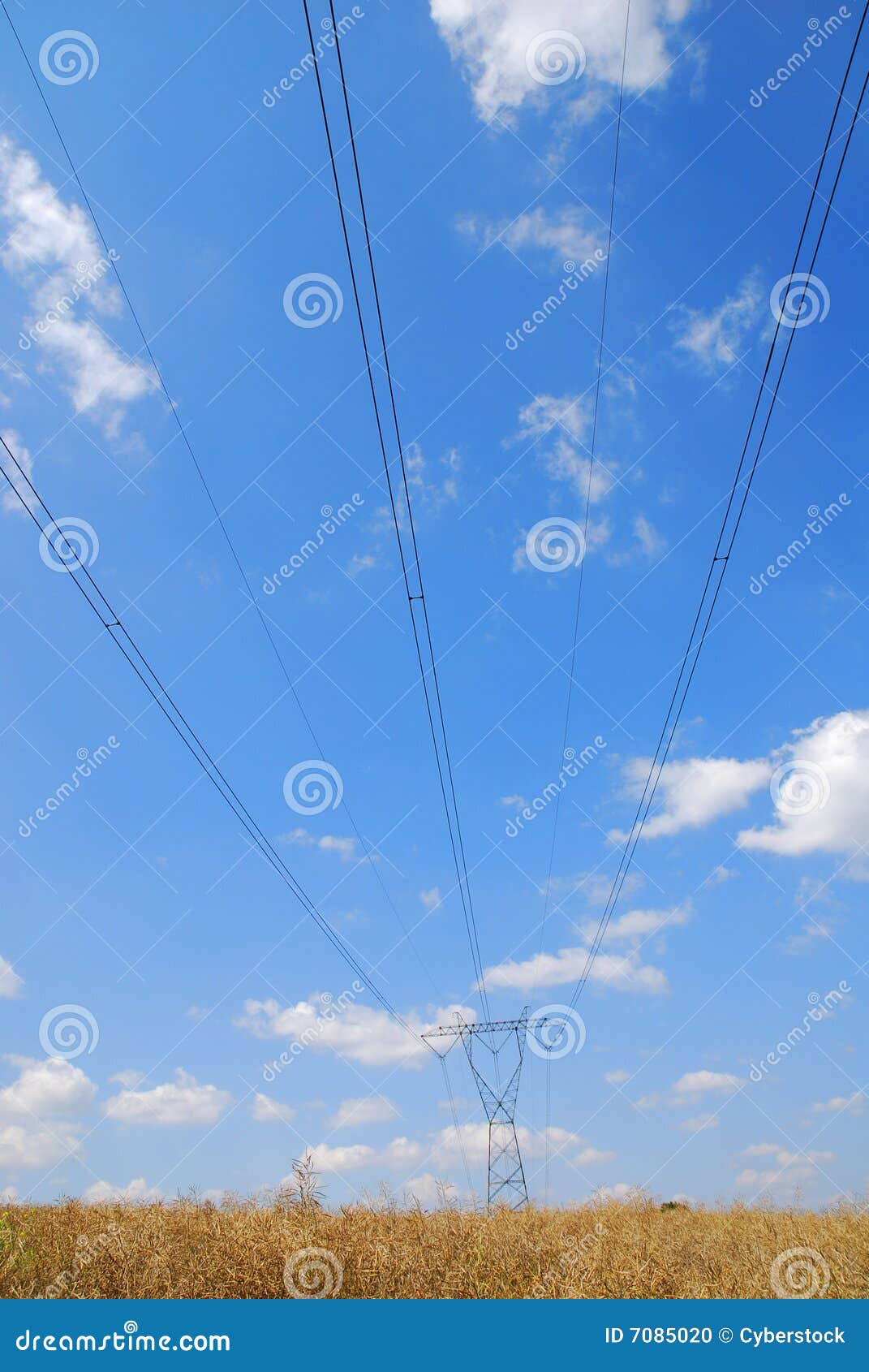 High Voltage Electric Lines Stock Photo Image of wire, main 7085020