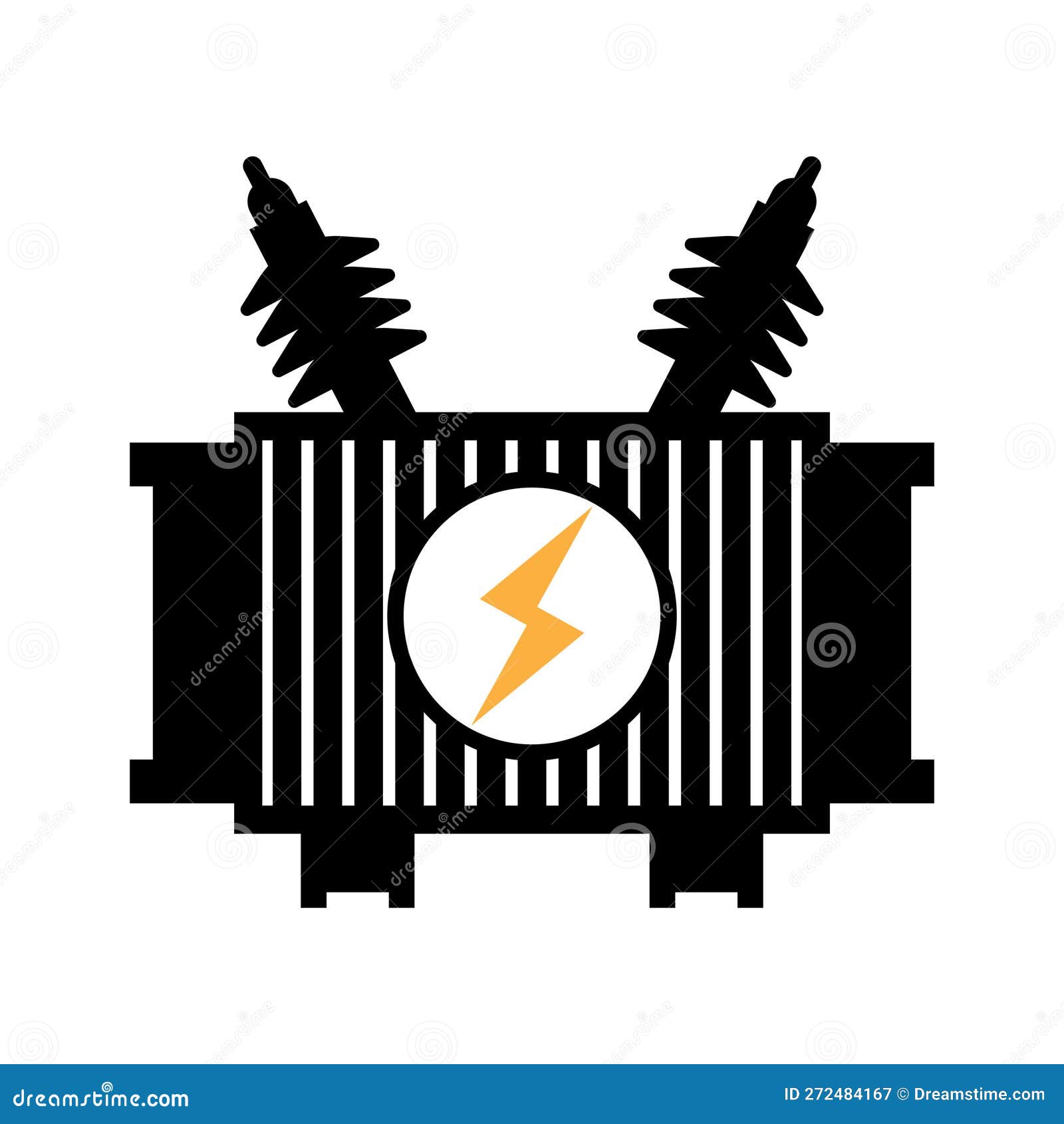 High Voltage Electrical Transformer Icon Stock Vector Illustration of