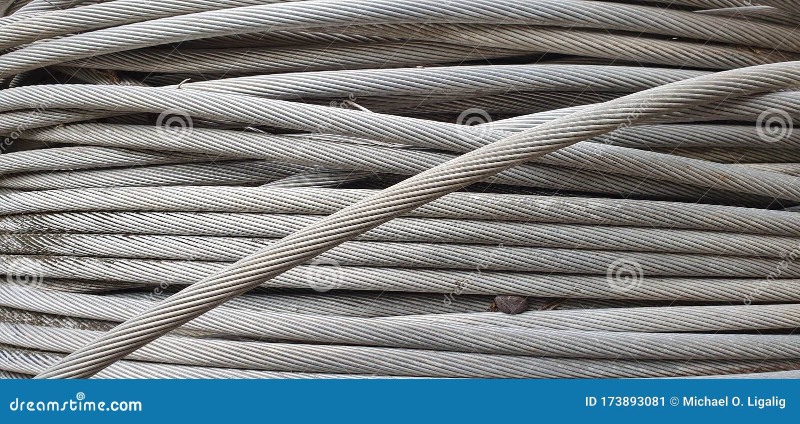 Highvoltage Power Conductor Cable Wire for Installation Stock Image