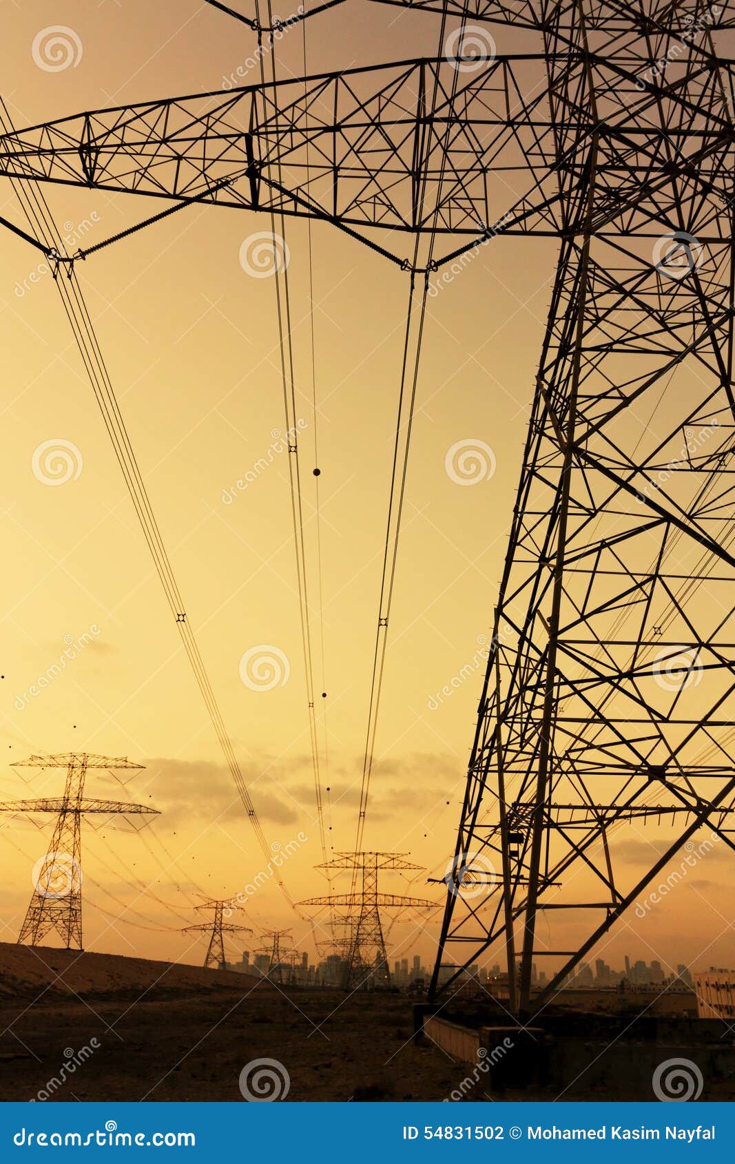 High voltage power lines stock photo. Image of electricity 54831502