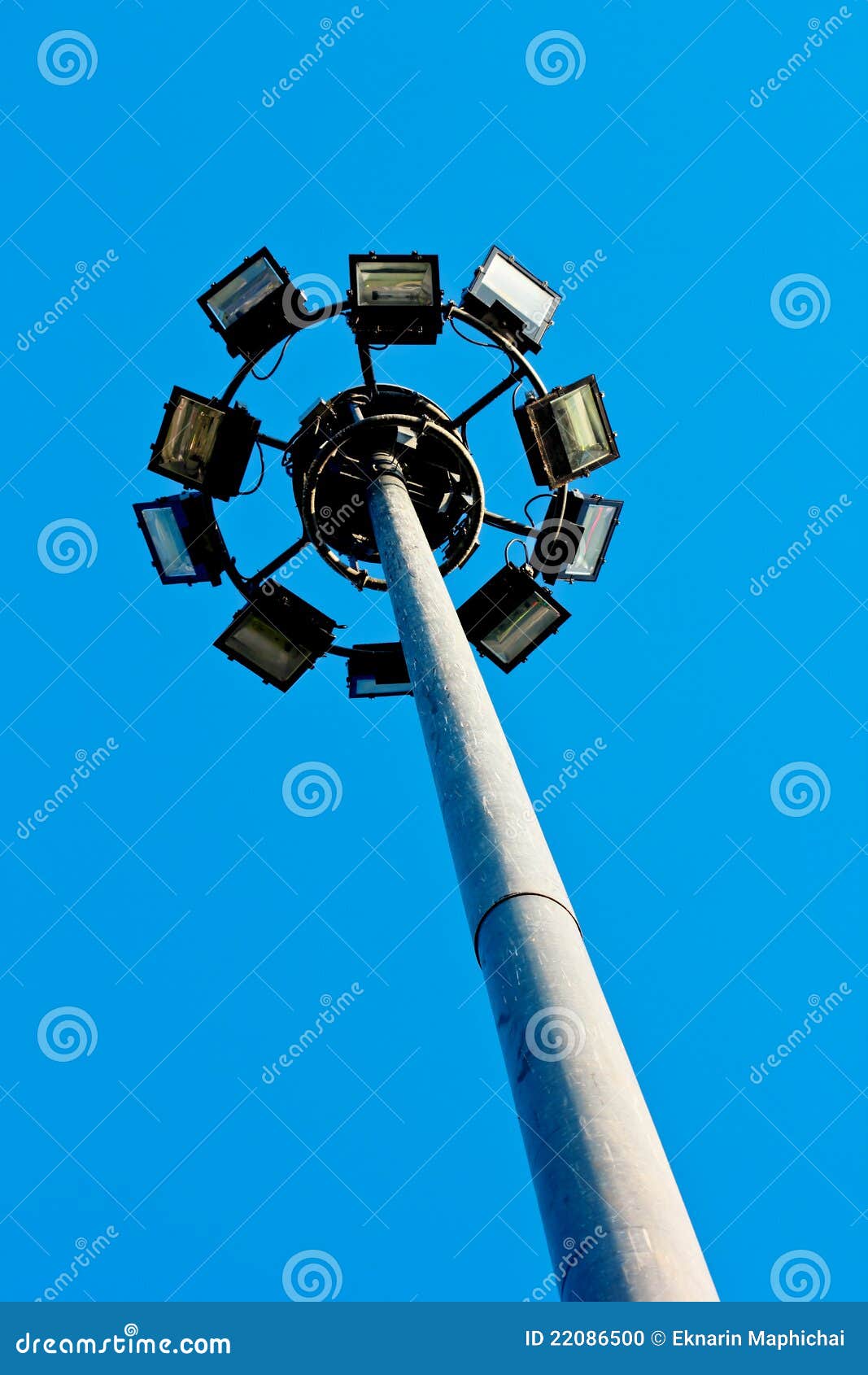 High voltage spotlights stock photo. Image of high, hight 22086500