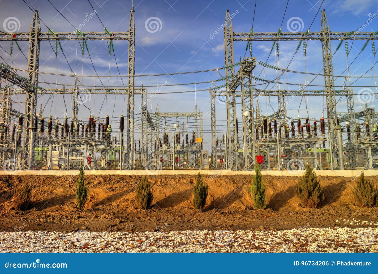 High Voltage Switchyard in Electrical Substation Stock Photo Image of insulator, breaker 96734206