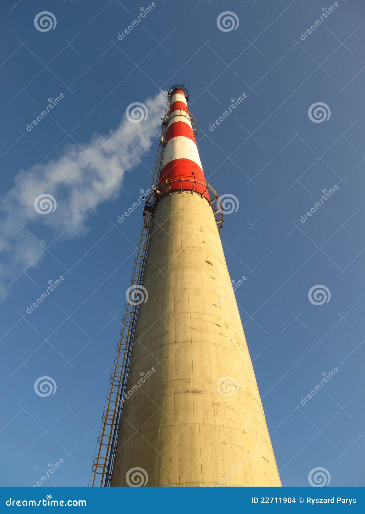 High whitered chimney stock photo. Image of bright, boiler 22711904