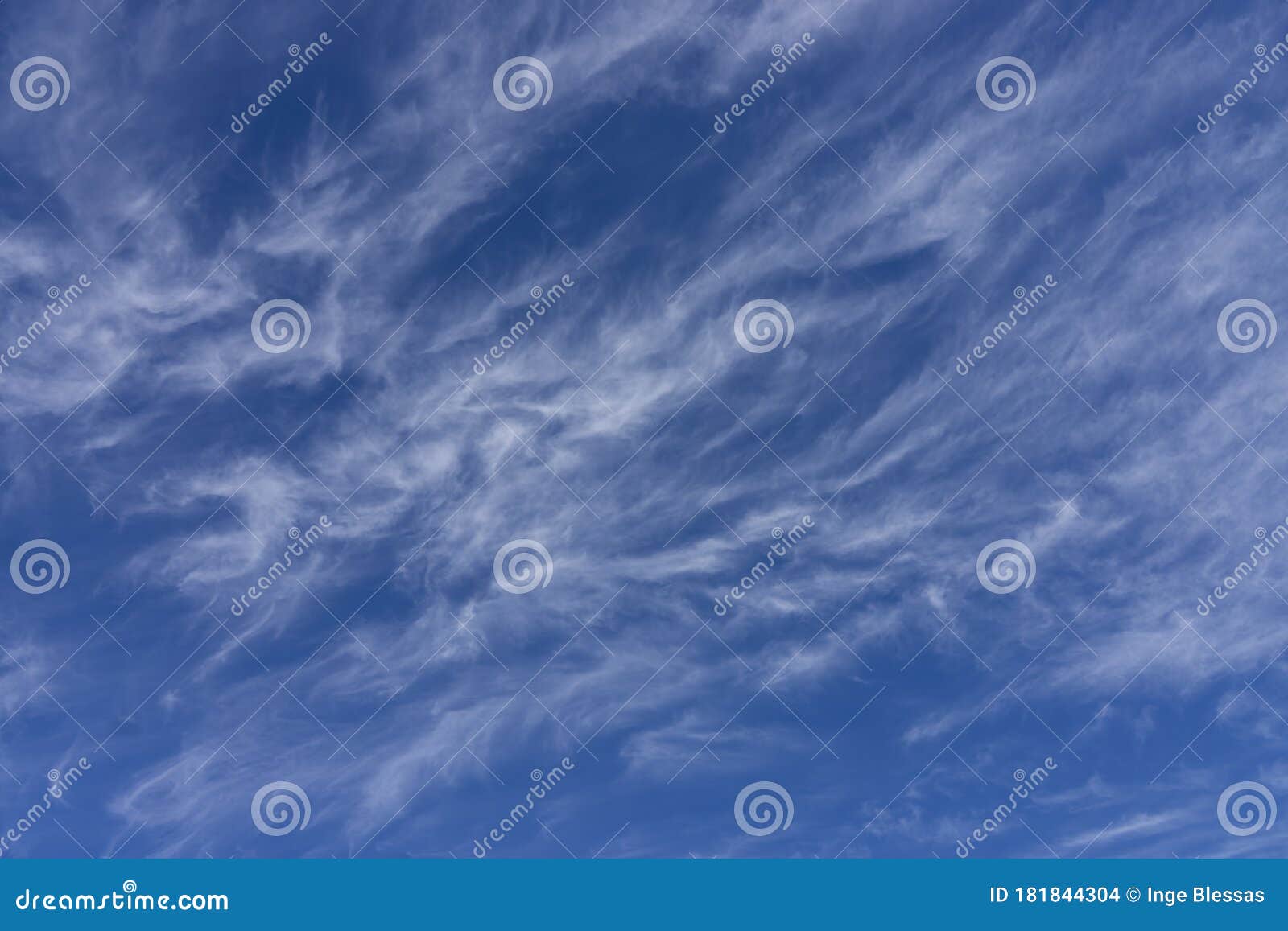cirrus or mares tail clouds on blue australian sky stock photo image of formation wispy 181844304