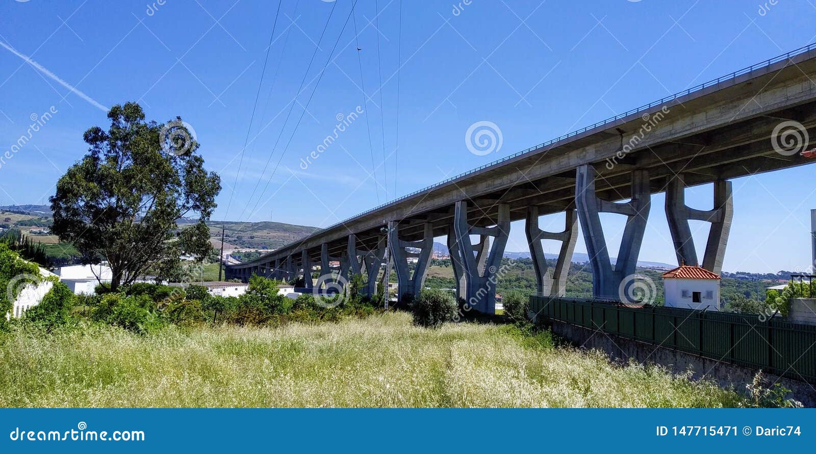 higheay bridge in pinheiro de loures, portugal