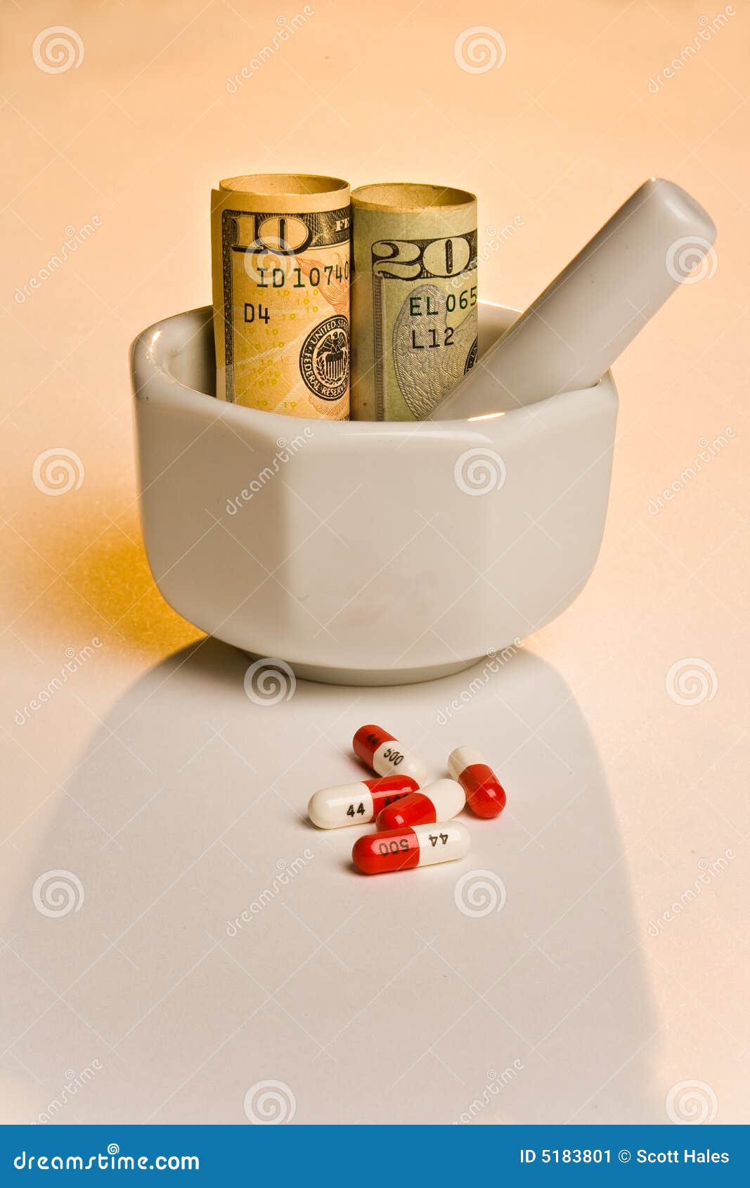 Higher cost less medicine stock image. Image of increase 5183801