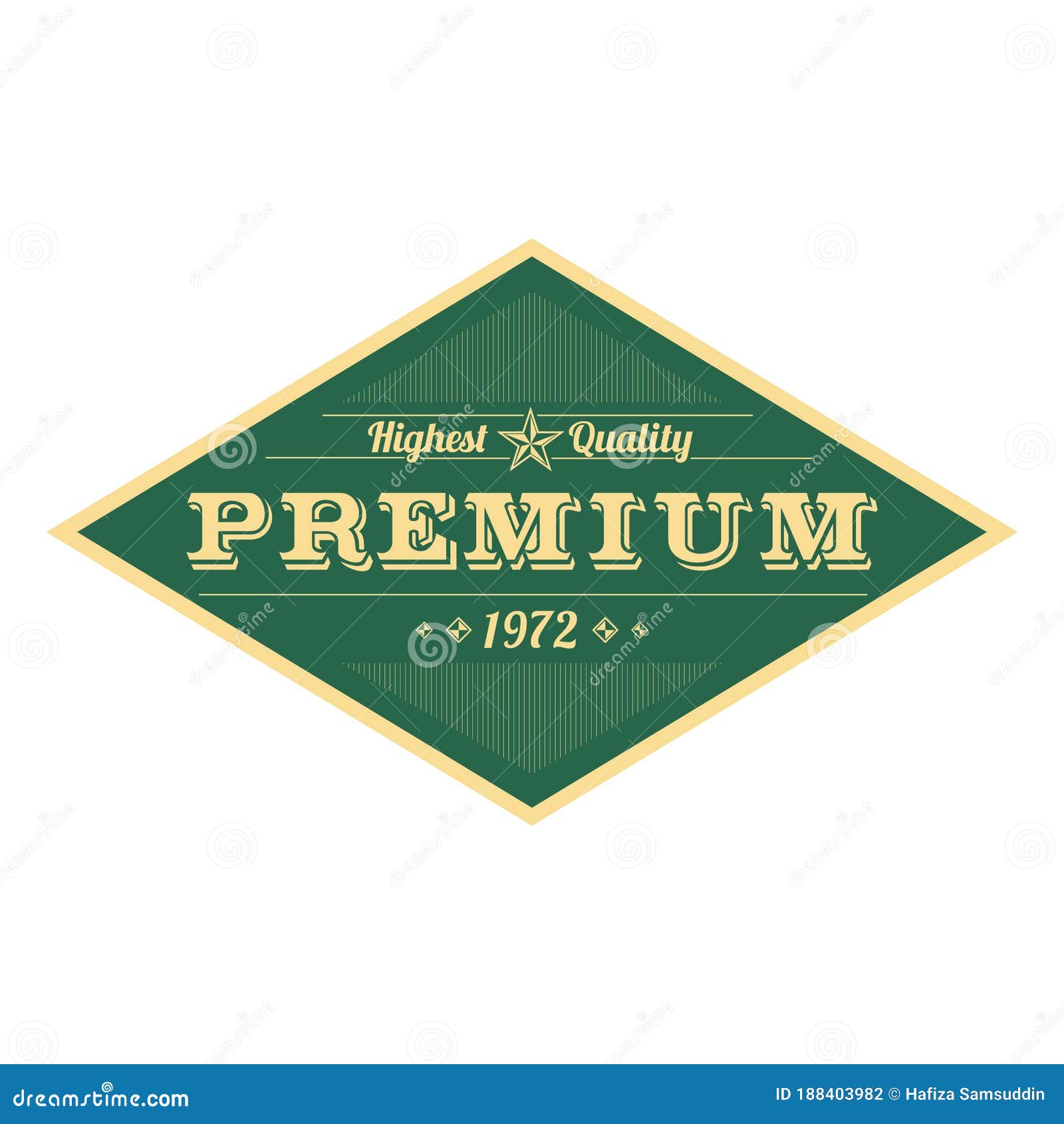 Highest Quality Premium Label. Vector Illustration Decorative Design