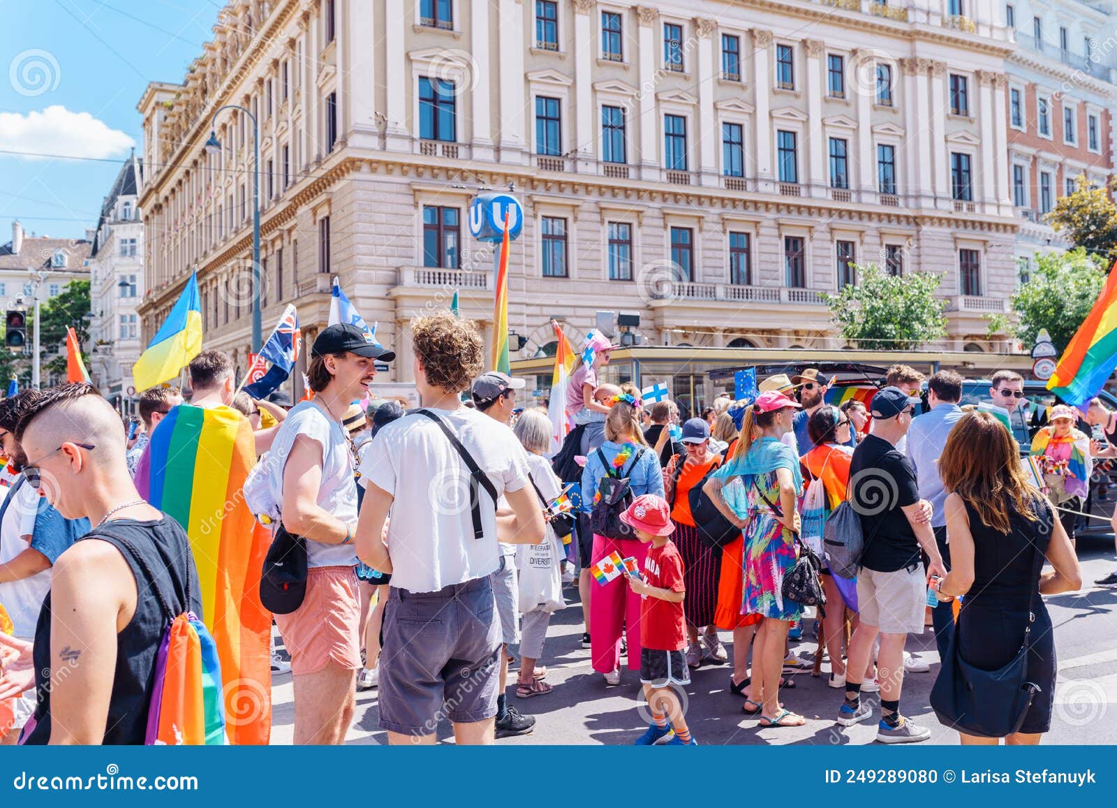 Vienna Pride and Rainbow Parade 2022 Editorial Image Image of june