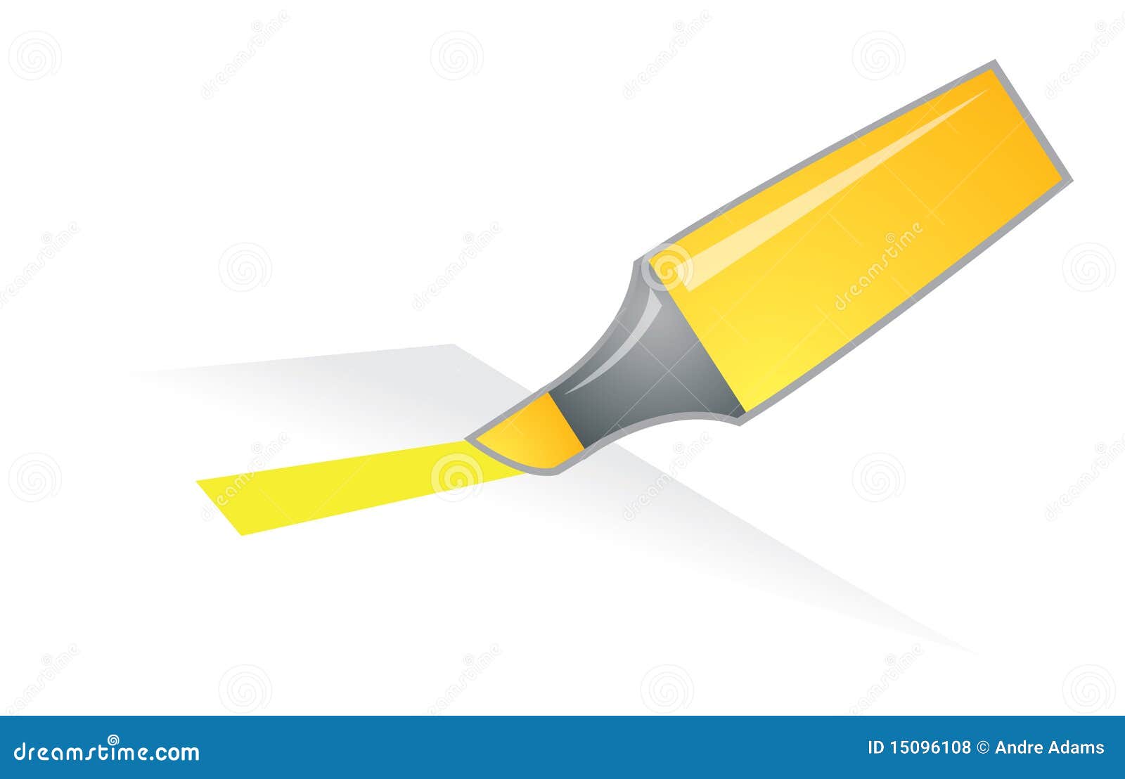 Highlighter Marker Icon. Flat Symbol Isolated On White Background