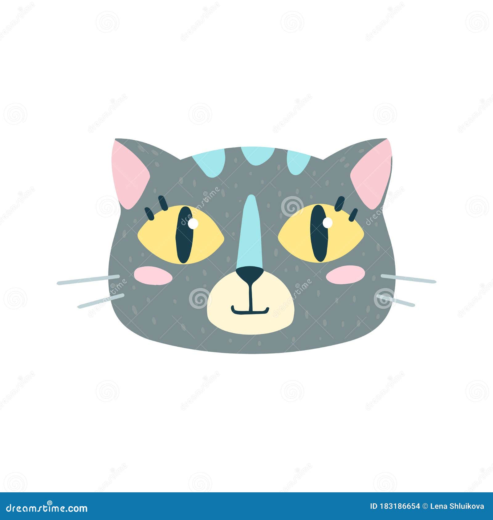 Free Vector  Cute cat story highlights icon for social media vector