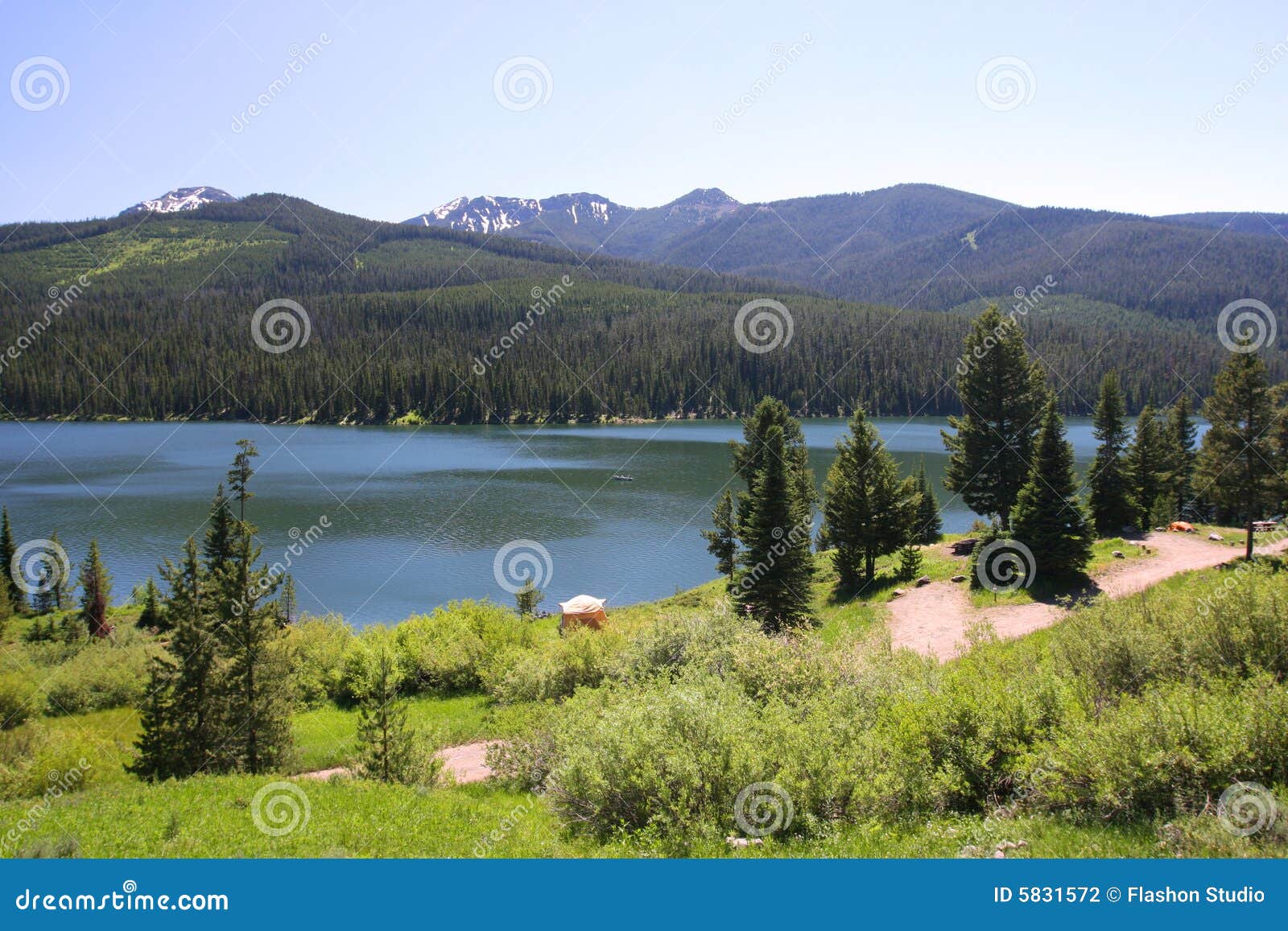 highlite lake at gallatin national forest, bozeman