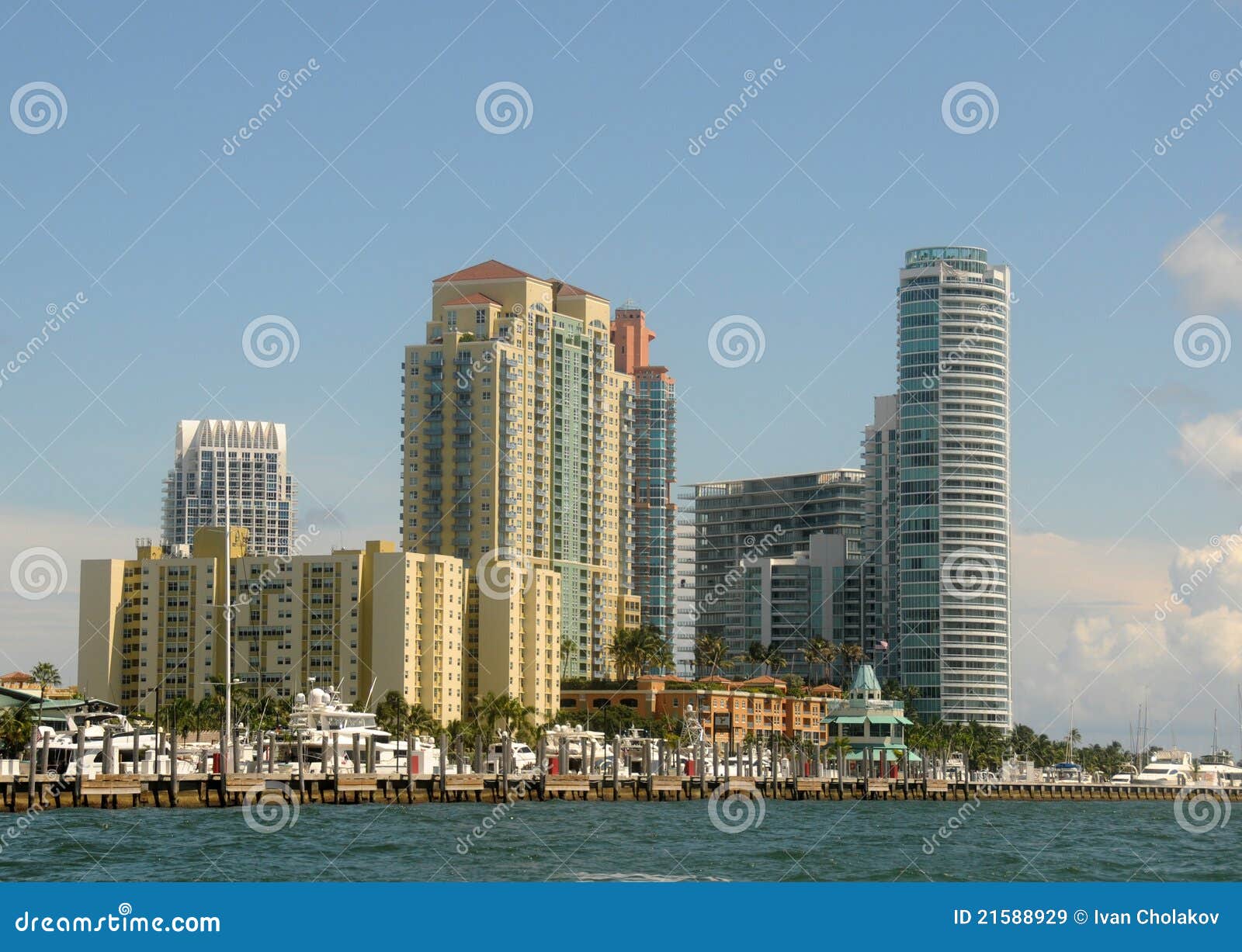 Highrise Living in Miami Beach Stock Image Image of destination