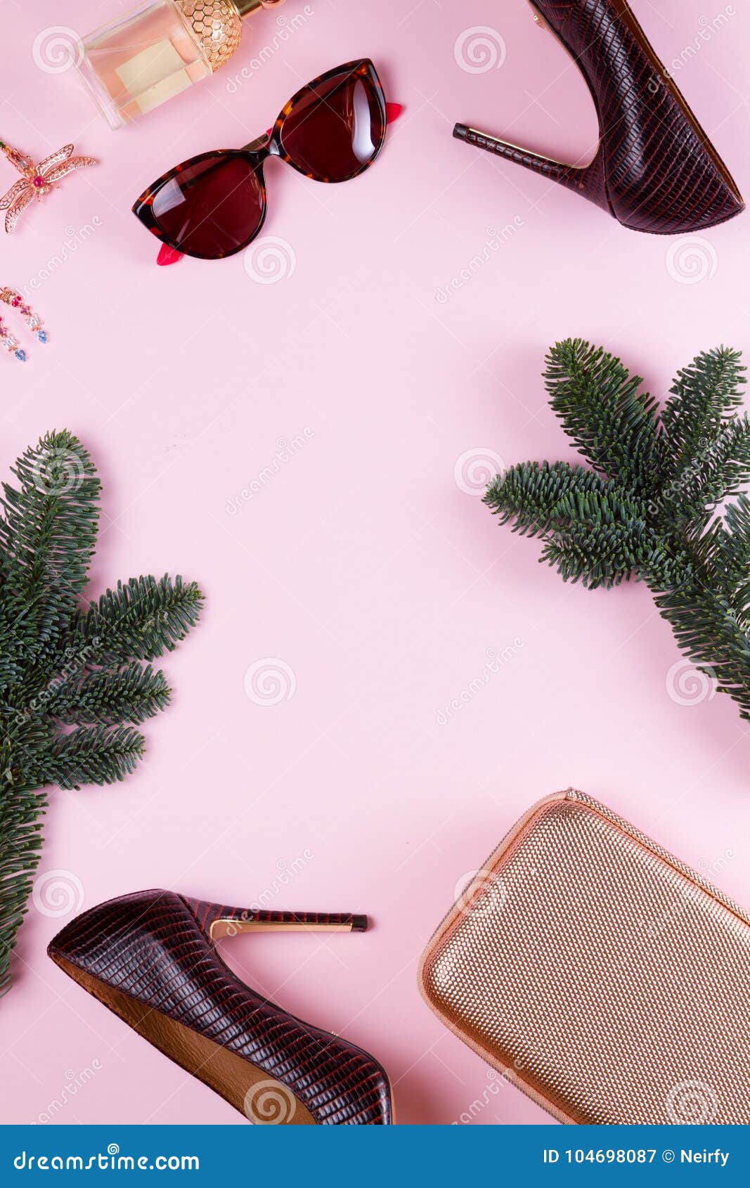 Hight Heel Shoes for Christmas Party Stock Image - Image of christmas ...