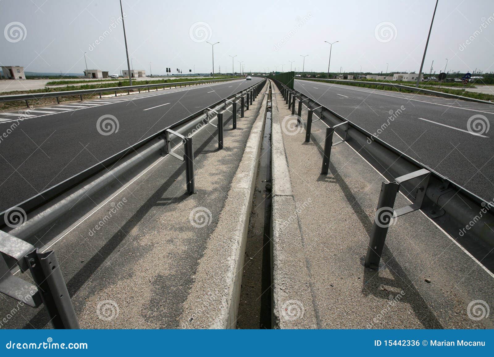 Highway stock photo. Image of modern, protection, fence - 15442336