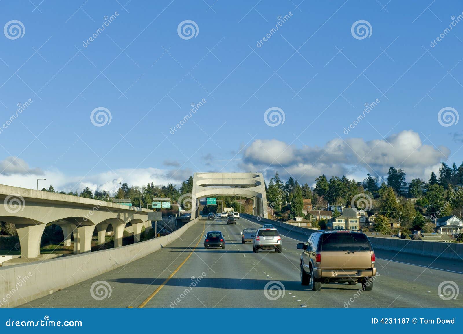 Highway 90 stock image. Image of cars, long, traveling 4231187