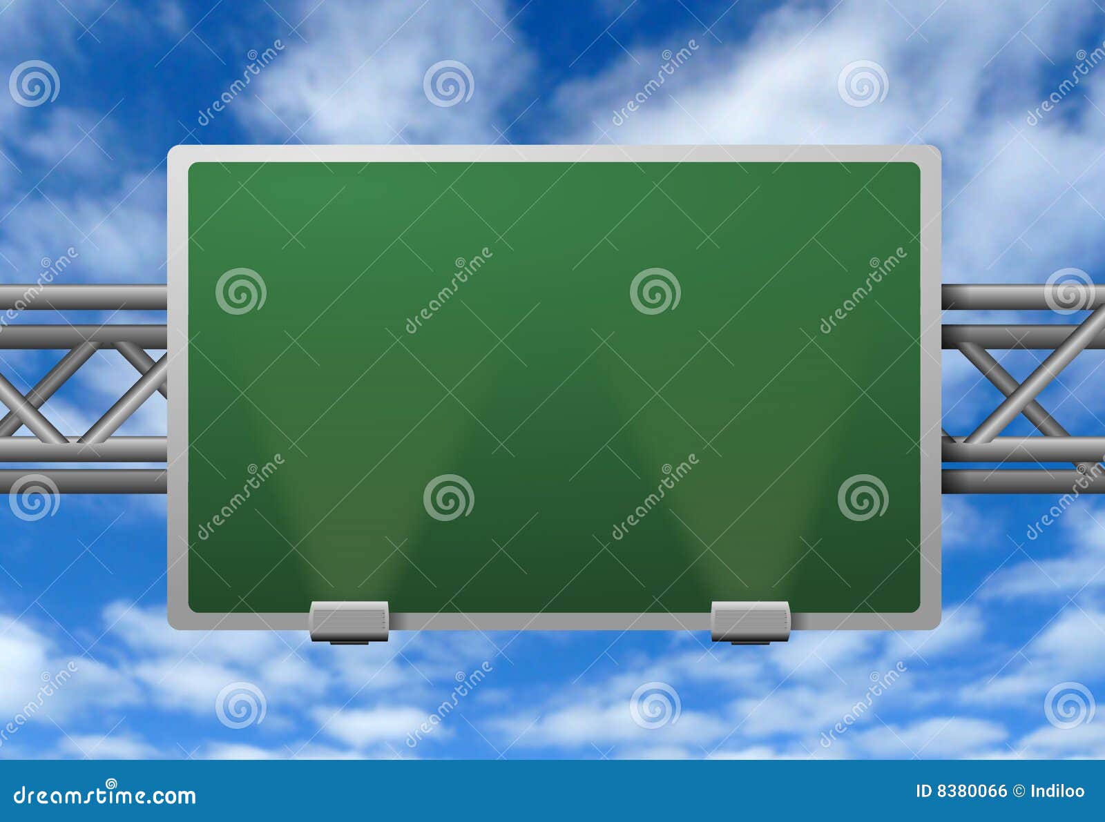 Highway Advertising Signpost Stock Illustration Illustration of